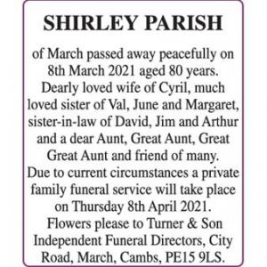 SHIRLEY PARISH