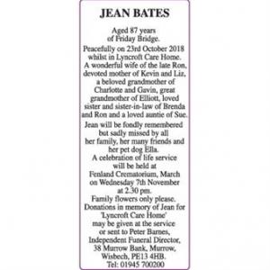 JEAN BATES